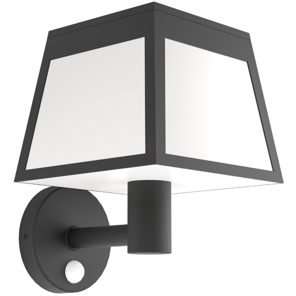 Kültéri napelemes fali LED lámpa mozgásérzékelővel - Altilia Eglo 901073, 800 lm, 3000 K, 7,5 W, 3,7 V, IP44