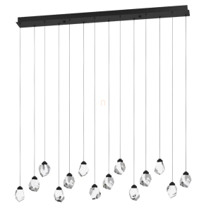   Függesztett LED lámpa kristály díszekkel - Sindicat Eglo 390414, 4900 lm, 3000 K, 14x3 W, 220-240 V