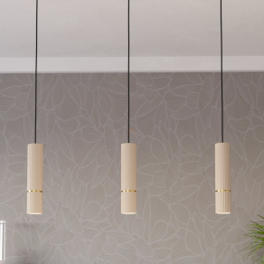   Függesztett lámpa, bordázott - Caminia Eglo 901152, 3xGU10 foglalattal, 220-240 V, LED fényforrásaal