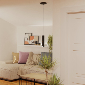   Okos függesztett LED lámpa - Balamorta-Z Eglo 901123, 500 lm, 2700-6500 K+RGB, állítható színhőmérséklet és szín, applikációval szabályozható, Bluetooth, ZIgbee, 3,7 W, 220-240 V