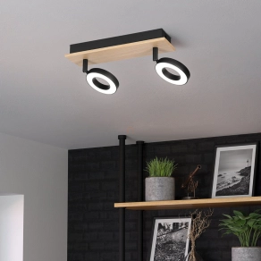   Spot LED lámpa modern stílusban - Rielves Eglo 901203, 1000 lm, 3000 K, 2x4,2 W, 220-240 V