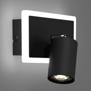   Fali LED spot lámpa keret világítással - Rimbocchi 1 Eglo 901634, 850 lm, 3000 K, 7 W, 220-240 V