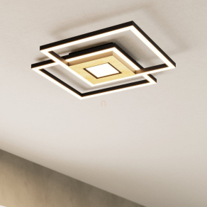   Távirányítóval szabályozható mennyezeti LED lámpa - Marinello Eglo 901742, 5160 lm, 2700-6500 K, állítható színhőmérséklet, 2x17+4,2 W, 220-240 V