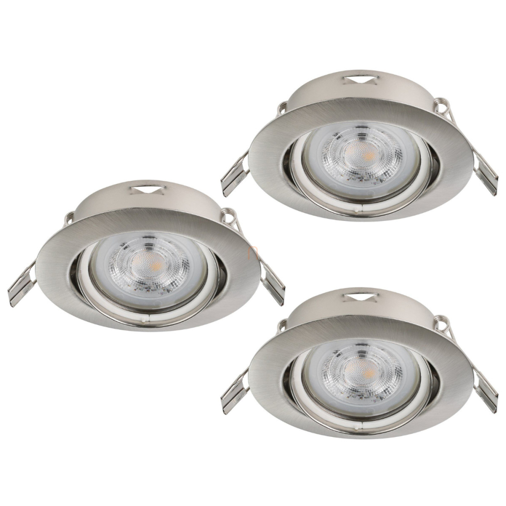 Süllyesztett lámpa keret, 3 darabos - Favazzina Eglo 901757, 3xGU10 foglalattal, 220-240 V, IP20, fényforrással