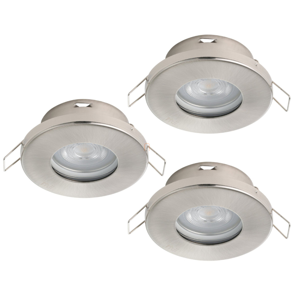 Süllyesztett lámpa keret, 3 darabos - Favazzina Eglo 901761, 3xGU10 foglalattal, 220-240 V, IP20/IP44, fényforrással