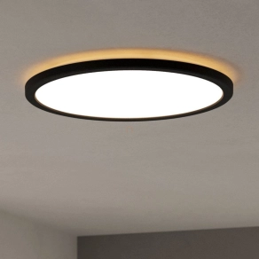   Okos fürdőszobai mennyezeti LED lámpa - Rovito-Z Eglo 901464, 2300 lm, 2700-6500 K+RGB, állítható színhőmérséklet és szín, applikációval szabályozható, Bluetooth, ZIgbee, 18,5 W, 220-240 V, IP44