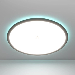   Okos fürdőszobai mennyezeti LED lámpa - Rovito-Z Eglo 901465, 2900 lm, 2700-6500 K+RGB, állítható színhőmérséklet és szín, applikációval szabályozható, Bluetooth, ZIgbee, 16,8 W, 220-240 V, IP44