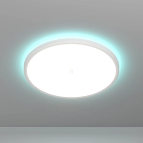   Okos fürdőszobai mennyezeti LED lámpa - Rovito-Z Eglo 901471, 1750 lm, 2700-6500 K+RGB, állítható színhőmérséklet és szín, applikációval szabályozható, Bluetooth, ZIgbee, 13,9 W, 220-240 V, IP44