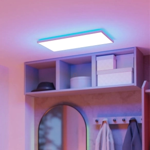   Okos fürdőszobai mennyezeti LED lámpa - Rovito-Z Eglo 901477, 2580 lm, 2700-6500 K+RGB, állítható színhőmérséklet és szín, applikációval szabályozható, Bluetooth, ZIgbee, 17,2 W, 220-240 V, IP44