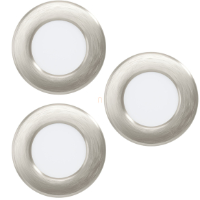   Okos fürdőszobai süllyesztett LED lámpa 3 darabos - Fueva 6-Z Eglo 901434, 1020 lm, 2700-6500 K+RGB, állítható színhőmérséklet és szín, applikációval szabályozható, Bluetooth, ZIgbee, 3x2,8 W, 220-240 V, IP44