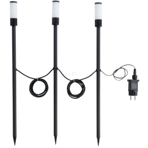   Kültéri földbe szúrható LED lámpa távirányítóval, 60 cm - Zancaro 1 Eglo 902043, 390 lm, 3x1 W