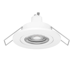   Süllyesztett lámpa GU10 foglalattal, 8,4 cm, fehér, melegfehér fényforrással, IP44 - Barranco Eglo 902234