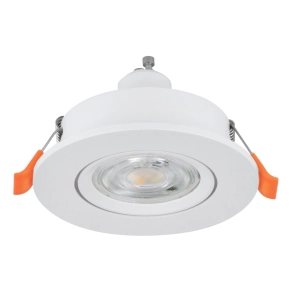   Süllyesztett lámpa GU10 foglalattal, 9 cm, fehér, hidegfehér fényforrással - Barranco Eglo 902254