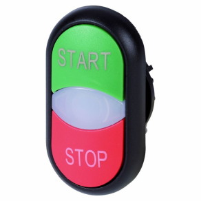   Eaton kettős világító nyomógomb, nyomóg.+lámpa kiemelve, m22s-ddl-*-*-*-230350