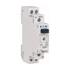   Eaton installációs relé, led+kézi műk., 16A, 2z; 24V AC, z-r24/16-20-ics-r16a024b200