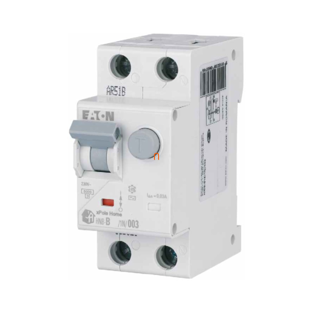 Kombinált áramvédő 6kA, 1P+N, 16A,B,30mA, AC 195121 HNB-B16/1N/003 xPole Home Eaton