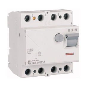   Eaton home áramvédő kapcsoló 6kA, négy pólusú, 63A, 30MA, 'a', hnc-63/4/003-a-194689