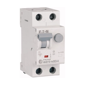   Eaton home kombinált áram-védő 6ka, 1P+N, 16A, b, 30MA, 'a', hnb-b16/1n/003-a-195133