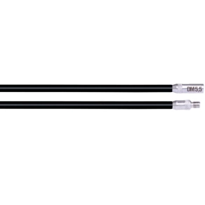   Runpotec 100440 RUNPOSTICKS berudaló rúd és tartozék, Runposticks fekete rúd 2X1m, 1 m, RUNPOTEC RTG Ø 6 mm menetrendszerhez