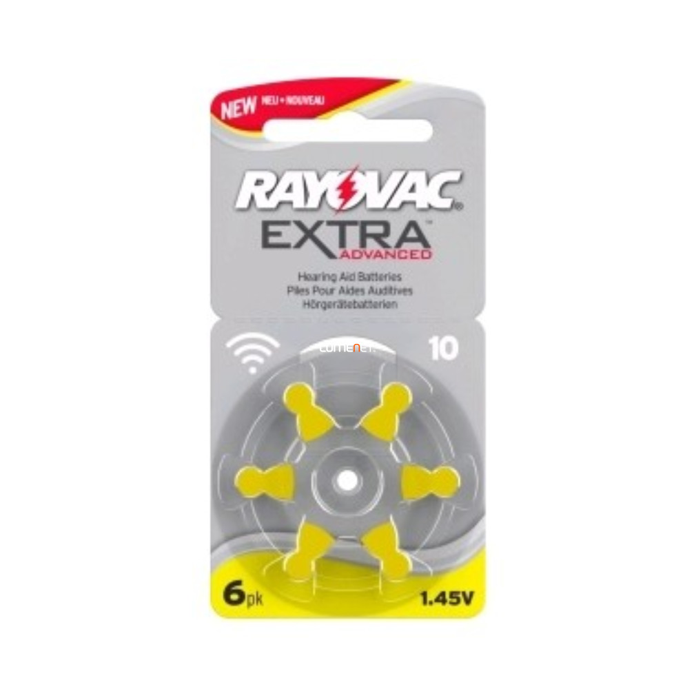 Rayovac extra v10 hallókészülék elem 6db/bliszter