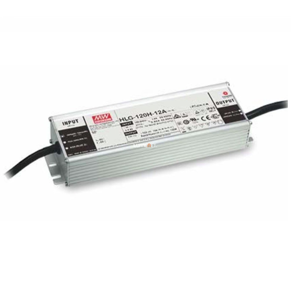 Mean Well HLG-120H-12A 120W IP65 Vin: 90-305V AC/127-431V DC, Vout: 12V DC