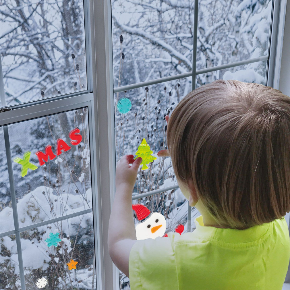 Zselés karácsonyi ablakdekor- a minta véletlenszerűen lesz kiválasztva