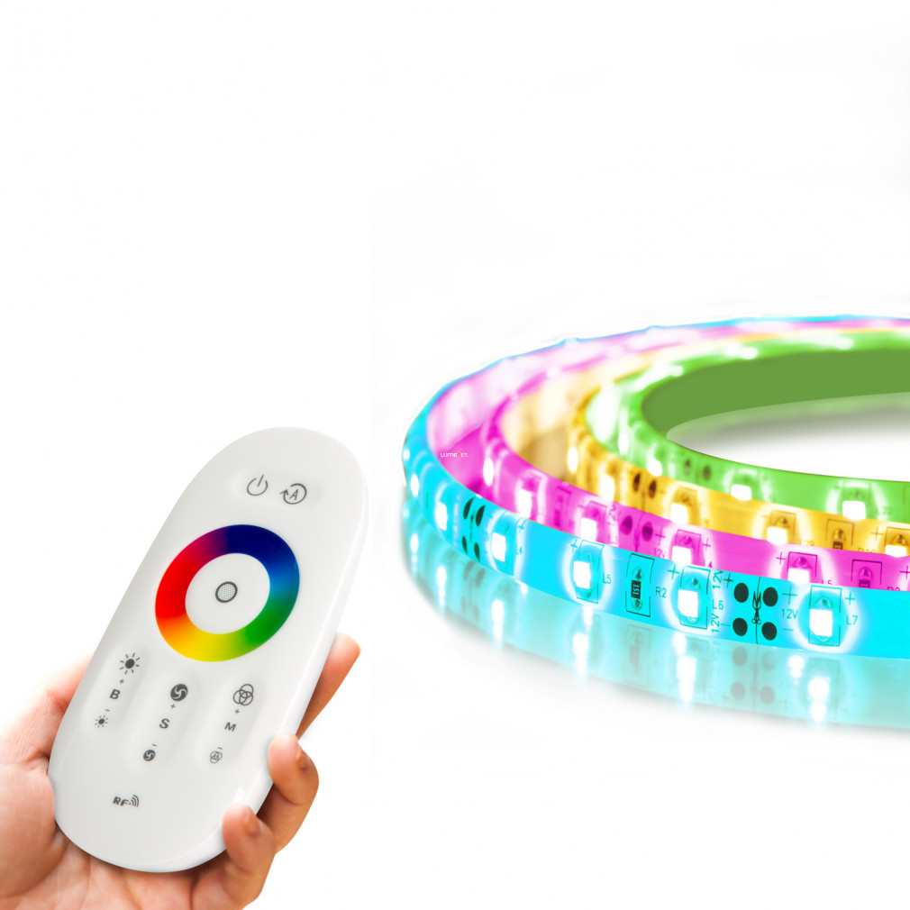 RGB LED szalag - "MagicControl" - 5 m - 100+ program, érintős távirányító