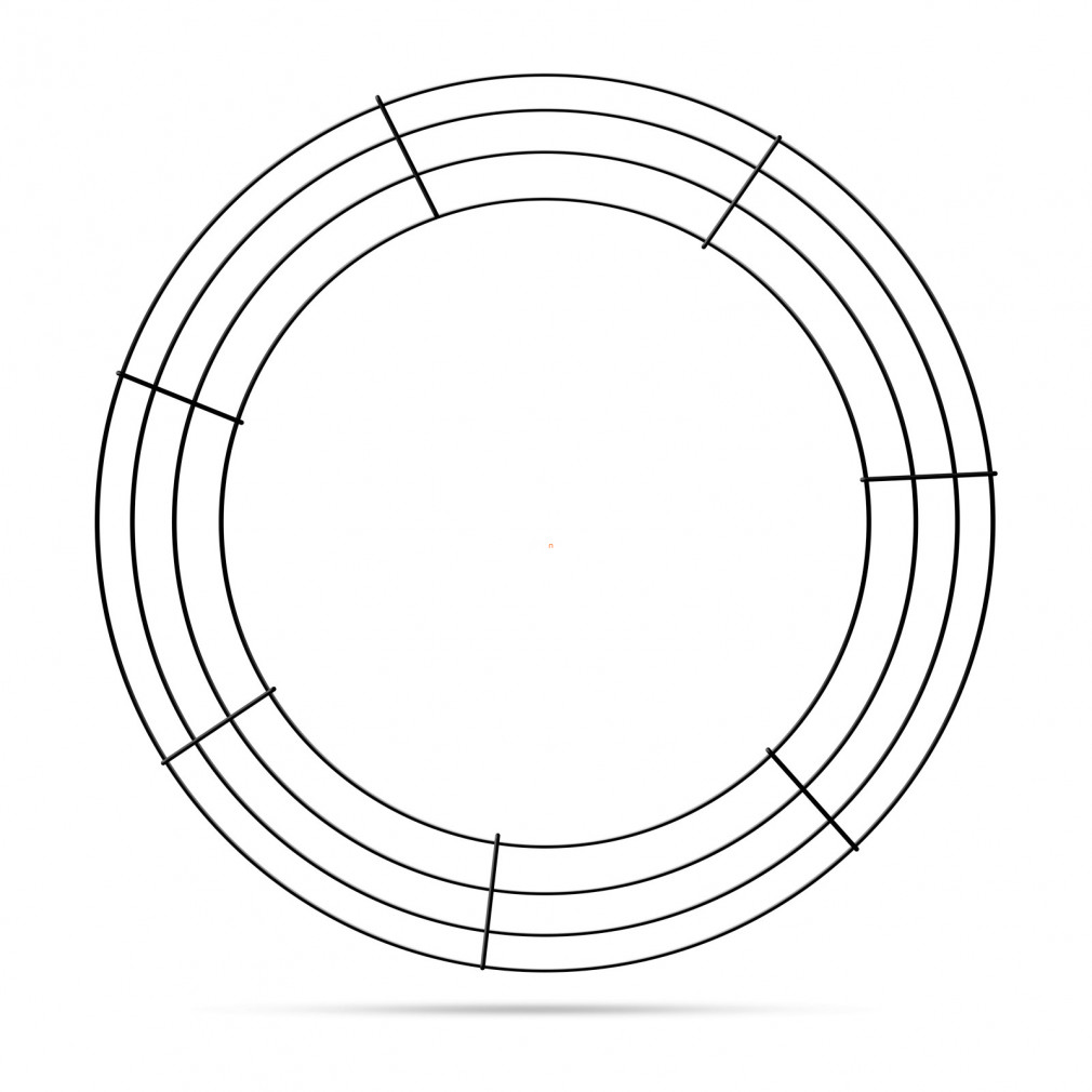 Kreatív koszorúalap - fém - 45 cm