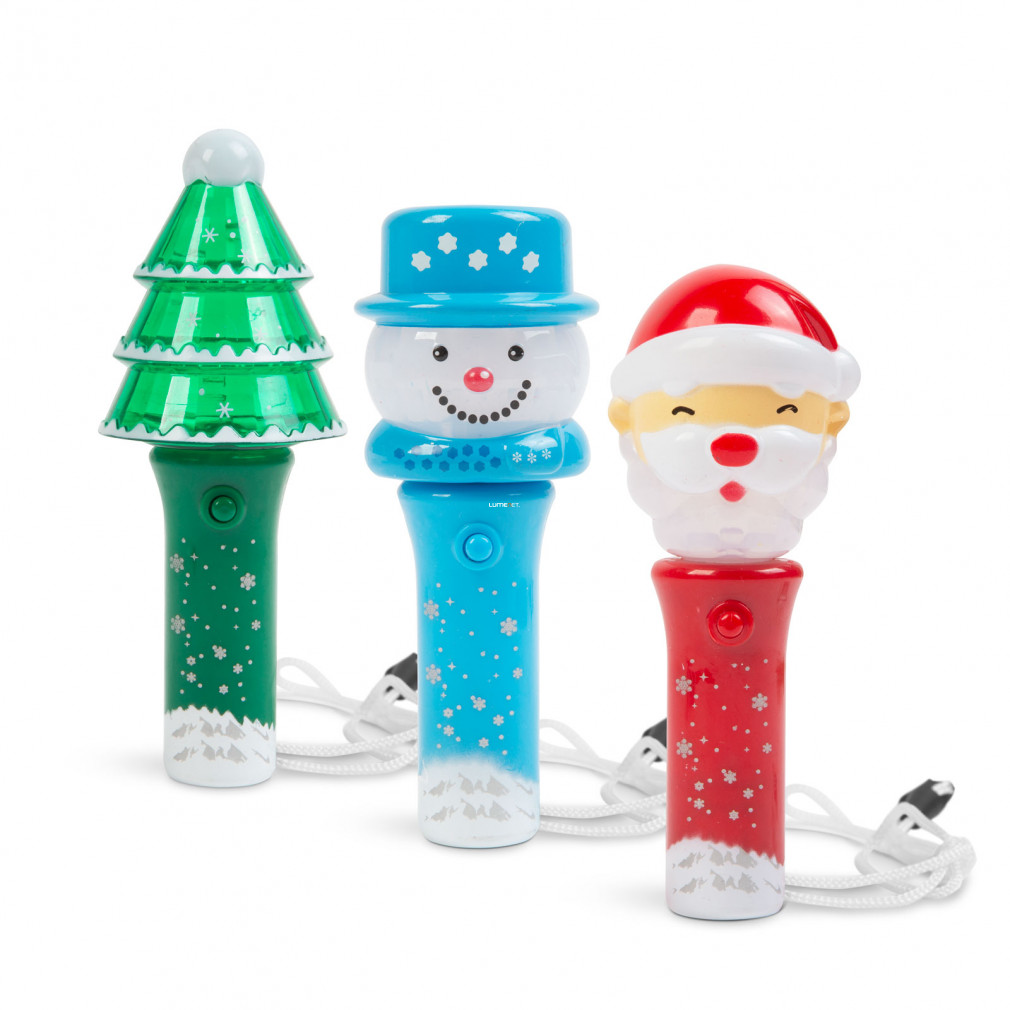Karácsonyi LED lámpa 13,5 cm - 3 féle - a termék véletlenszerűen lesz kiválasztva