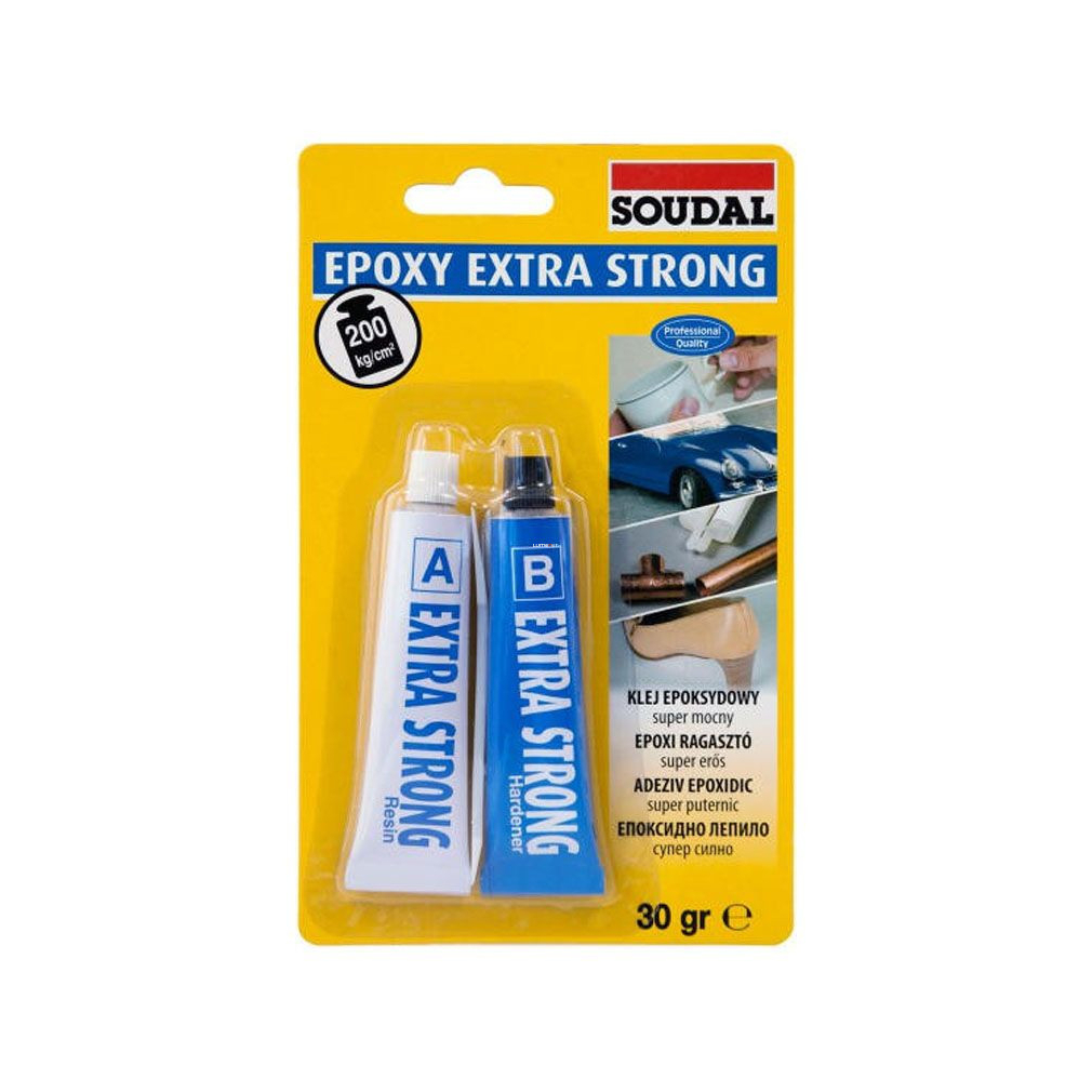 Epoxy ragasztó, extra erős, 2x15gr