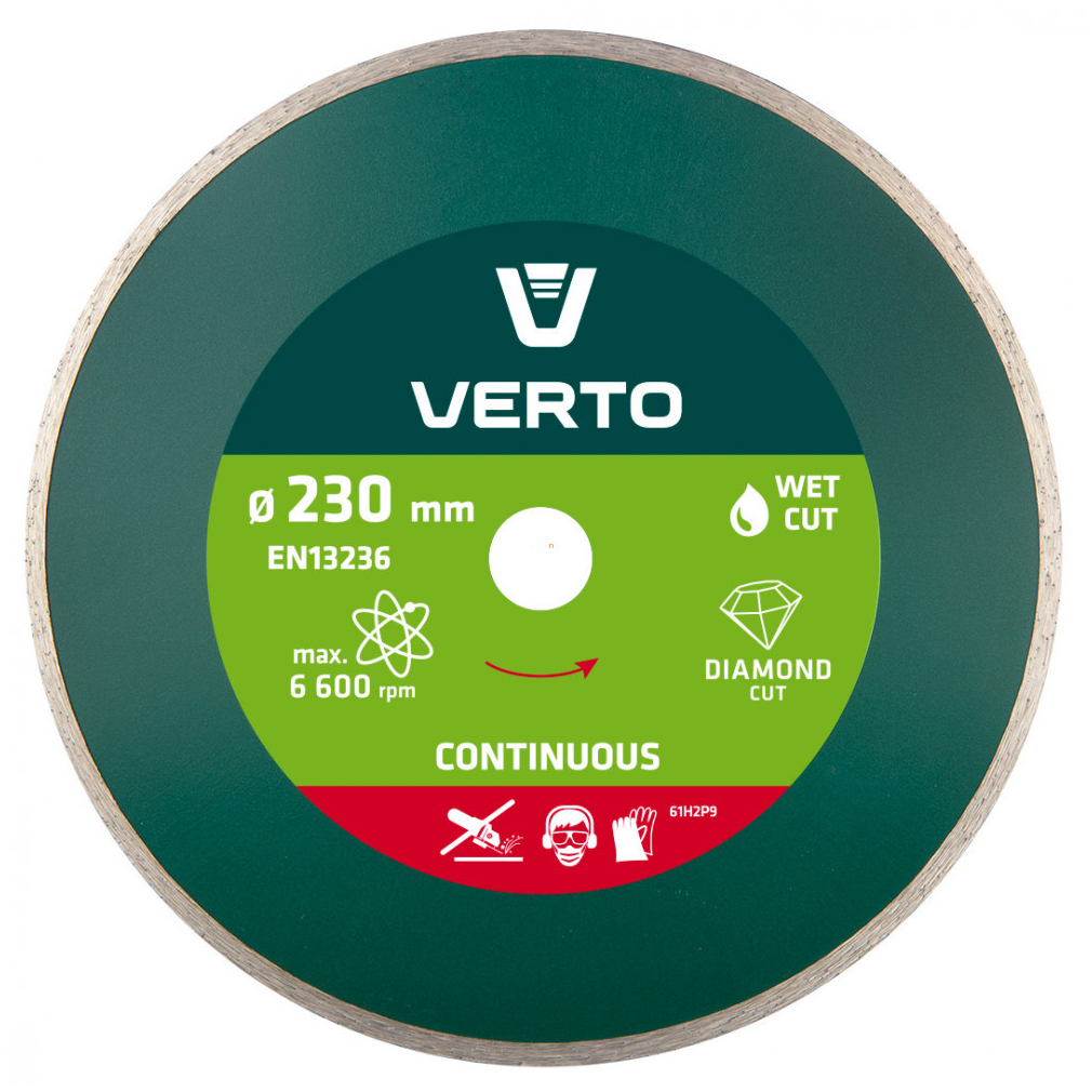 Gyémánt vágókorong, 230mm vizes, 6 600 rpm