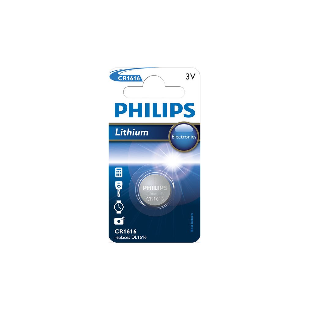 Philips CR1616  Lithium Gombelem B1
