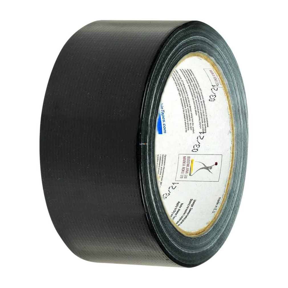 Duct tape ragasztószalag, fekete - 48mm x 50m