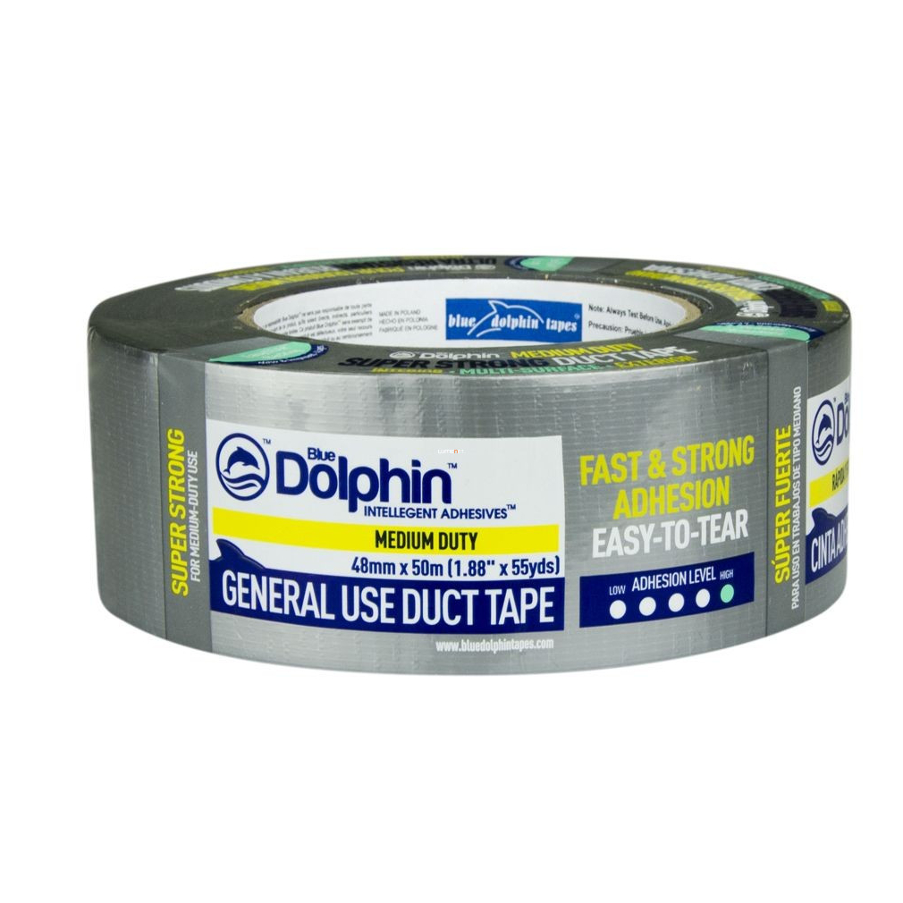 Duct tape ragasztószalag, szürke - 48mm x 50m