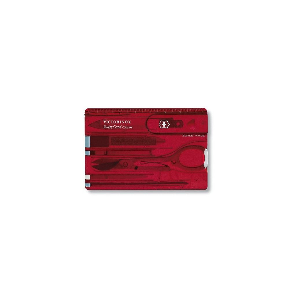 VICTORINOX Swiss Card Classic manikűr készlet, piros