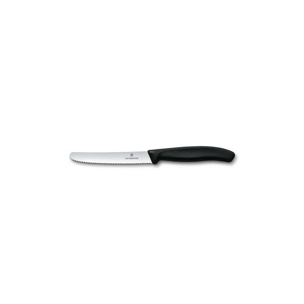 VICTORINOX Swiss Classic paradicsomszeletelő kés (11 cm) fekete