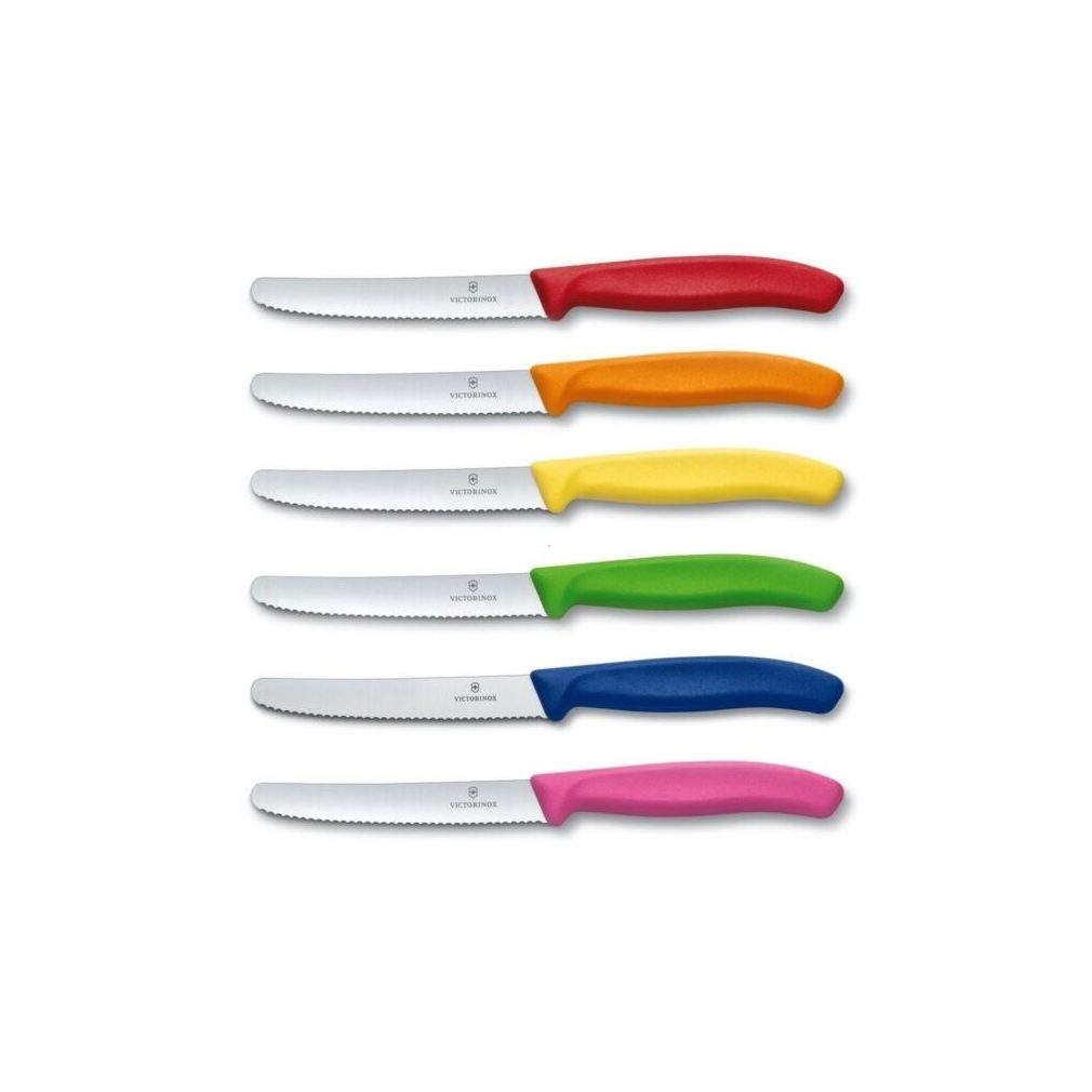 VICTORINOX Swiss Classic paradicsomszeletelő kés (11 cm) 6 részes, színes