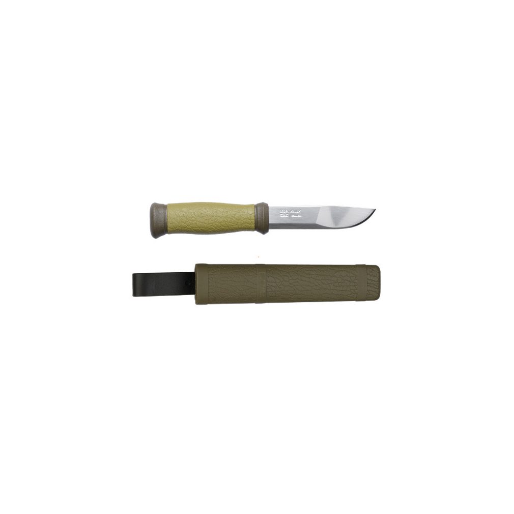 MORAKNIV MORA 2000 (S) kés, tokkal, zöld