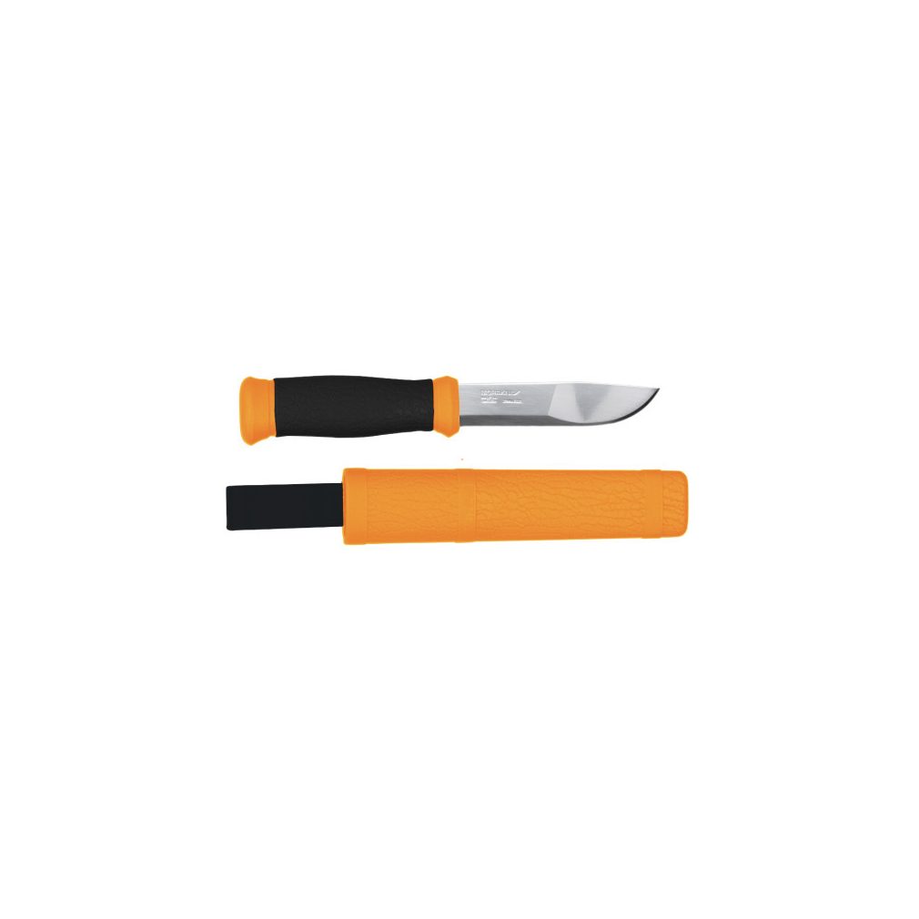 MORAKNIV MORA 2000 (S) kés, tokkal, narancssárga