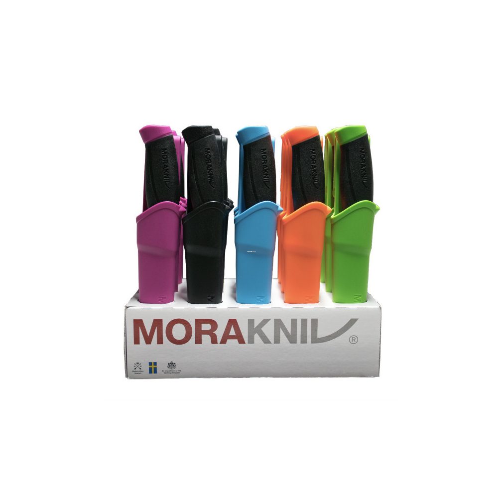 MORAKNIV Companion (S) kés tokkal, 3x5 szín neon