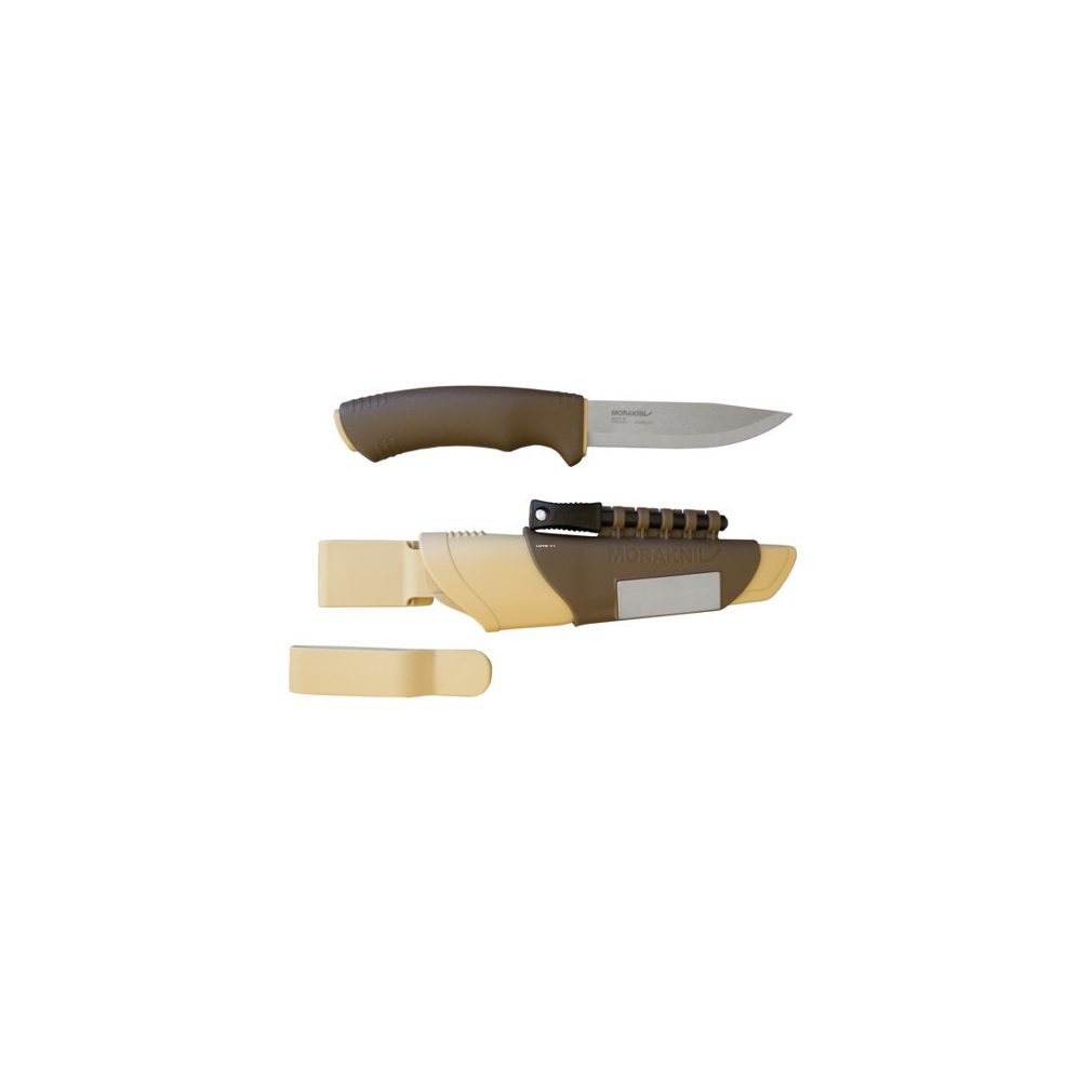 MORAKNIV BUSHCRAFT SURVIVAL (S) kés, tokkal, szikravetővel, élezővel, barna