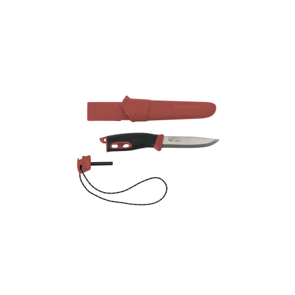 MORAKNIV COMPANION SPARK (S) kés, tokkal, szikravetővel, piros