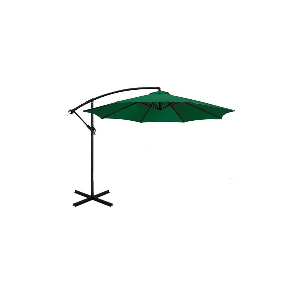 Függő napernyő 2, 7 m, zöld
