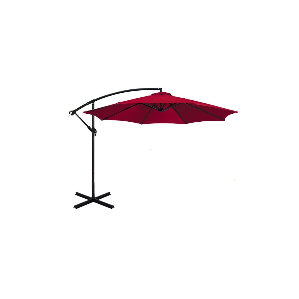 Függő napernyő 2, 7 m, piros