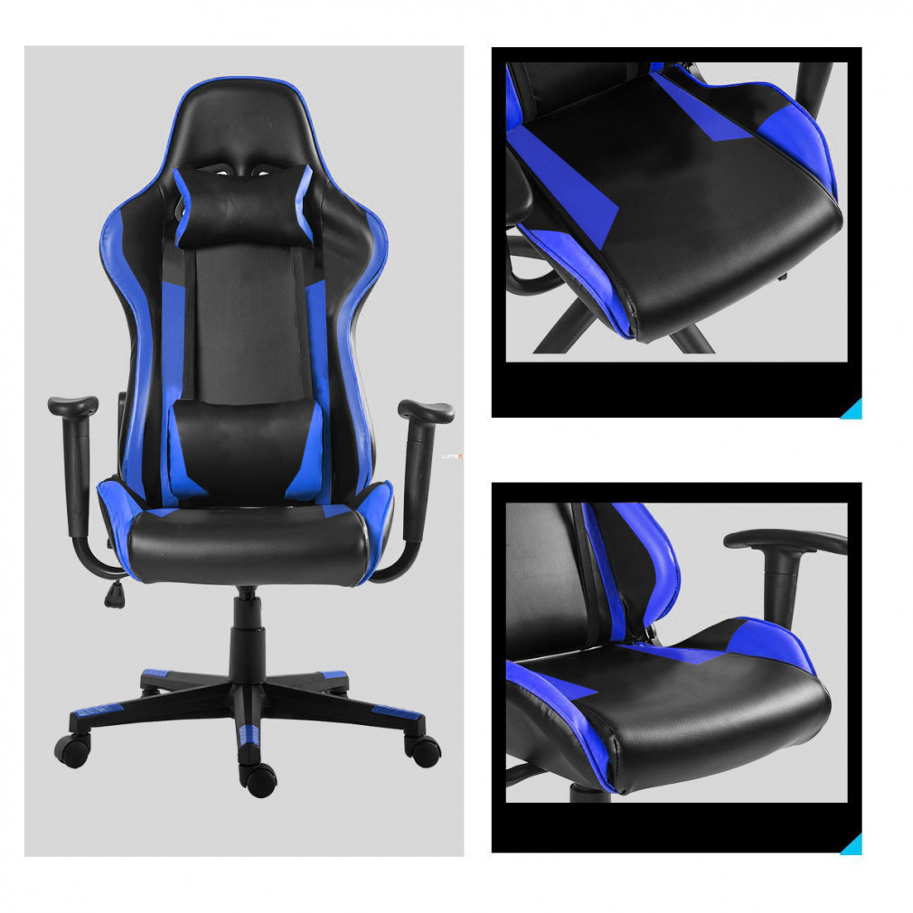 Gamer szék pro, kék