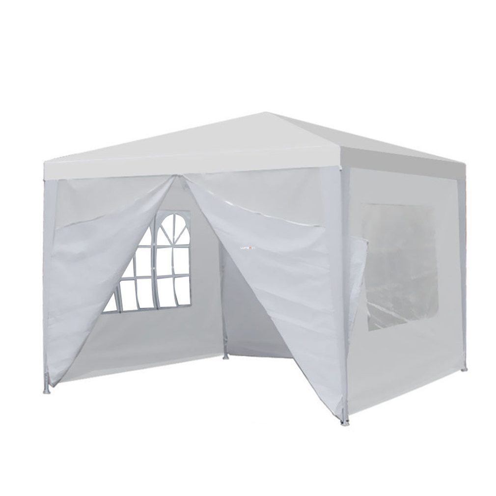 Party sátor fehér színben, 3x3 méteres