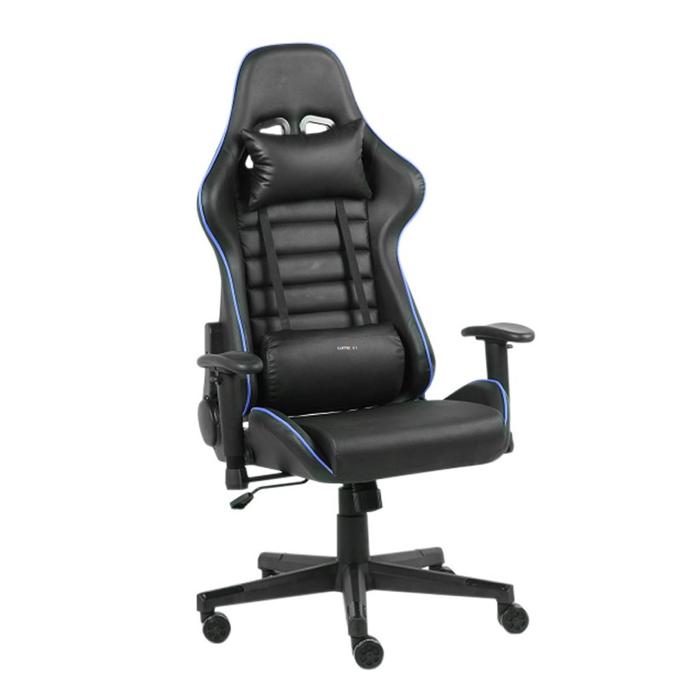 Gamer szék - pro, fekete, kék