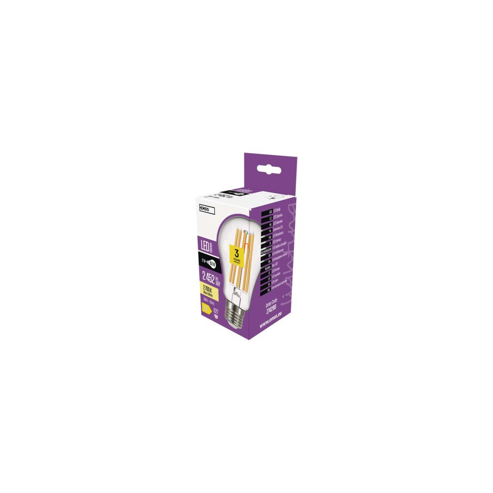 LED izzó Filament A67 / E27 / 17 W (150 W) / 2 452 lm / meleg fehér