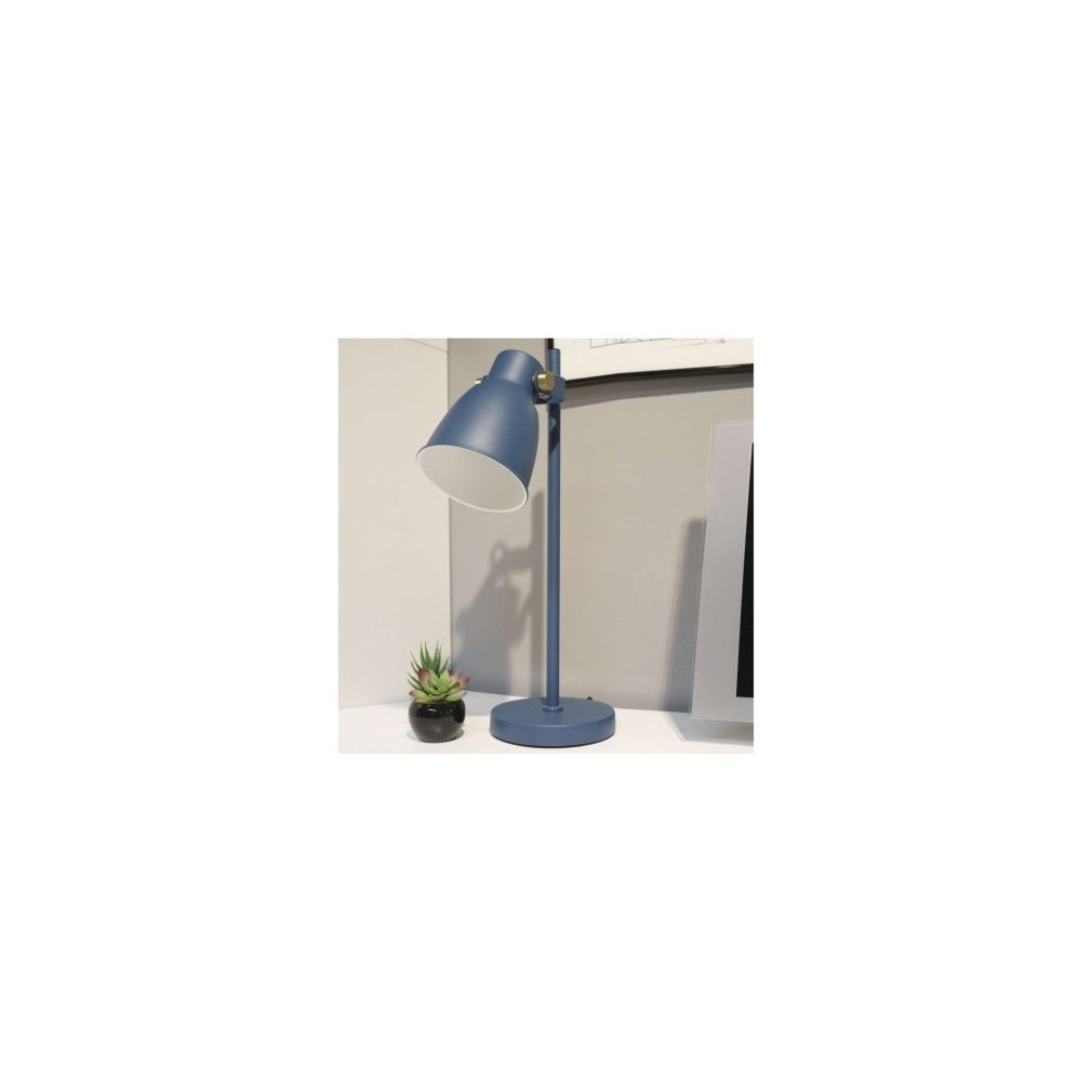 Kék asztali lámpa állítható fejjel, 46 cm