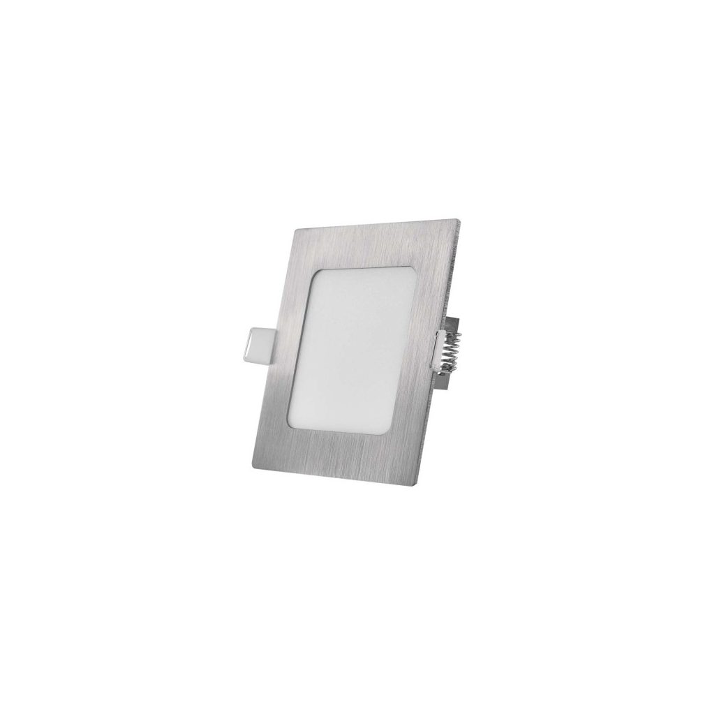 LED süllyesztett lámpatest négyzet, ezüst, 7W , szabályozható (Nexxo)